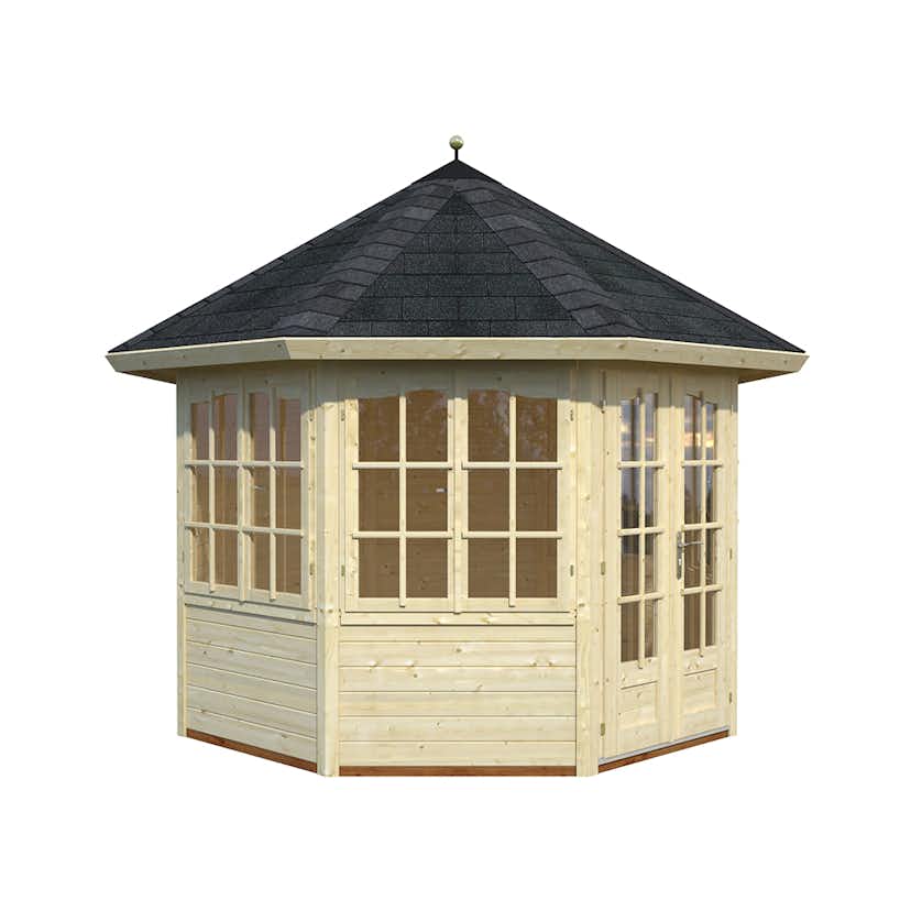 Lusthus Palmako Veronica 4 Trädgårdspaviljon 6,9 m² i Obehandlat Trä