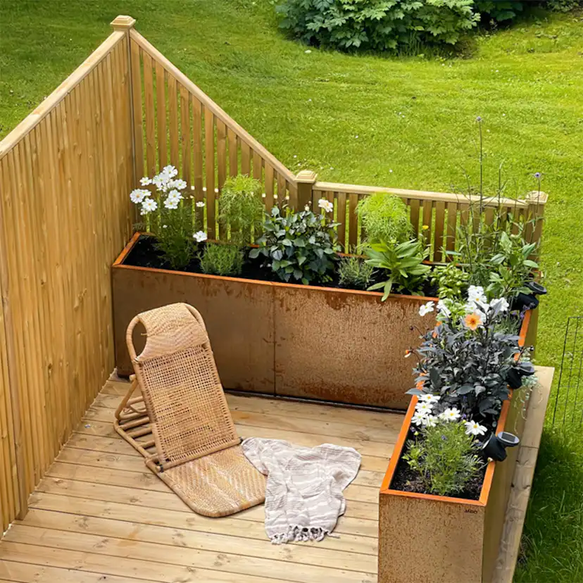 Skärm Jabo Vertikal 4 Tryckimpregnerad Gran 81,5x159/89 cm Höger FSC (B)