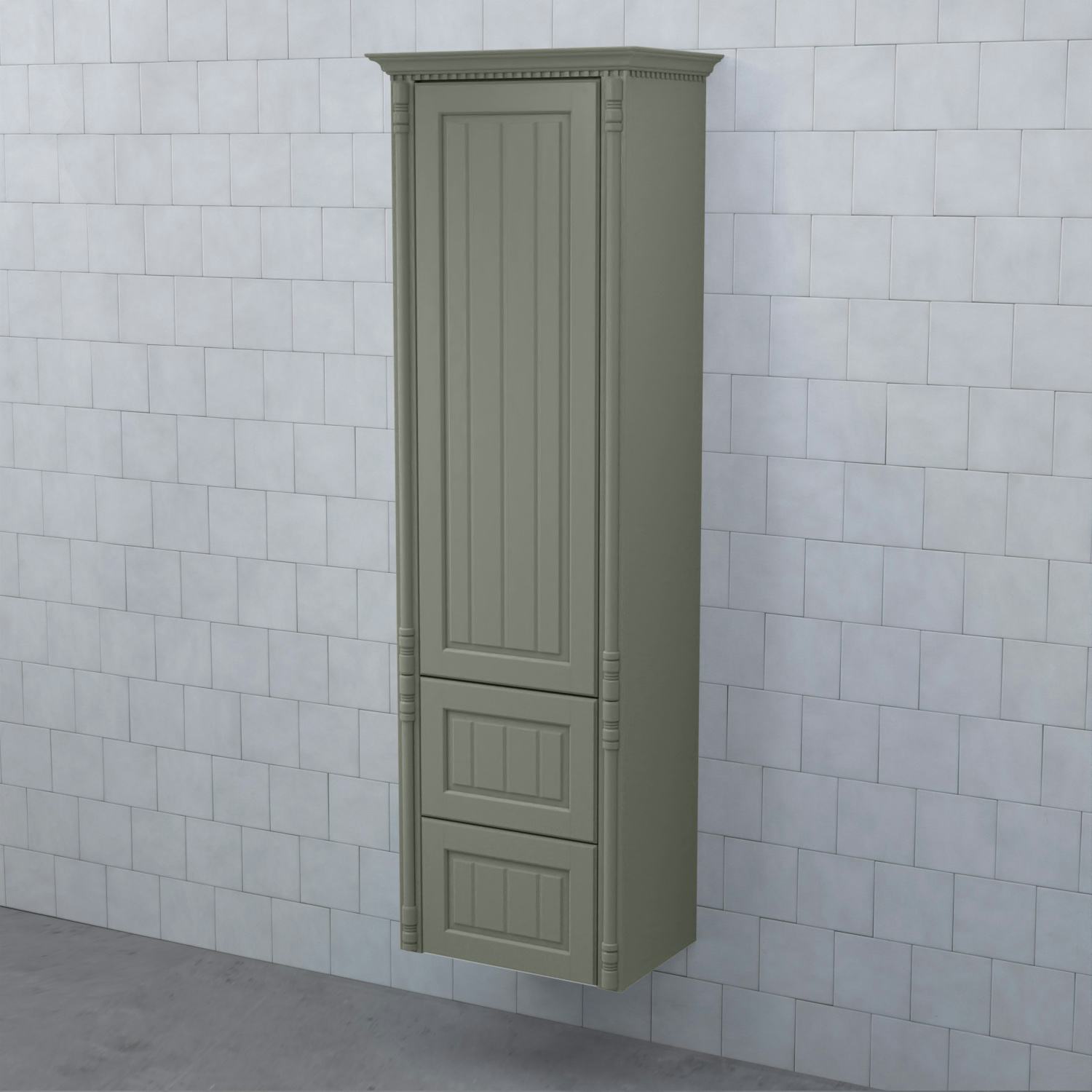 Högskåp Björbo Badrum Valhall med Lucka och 2 Lådor