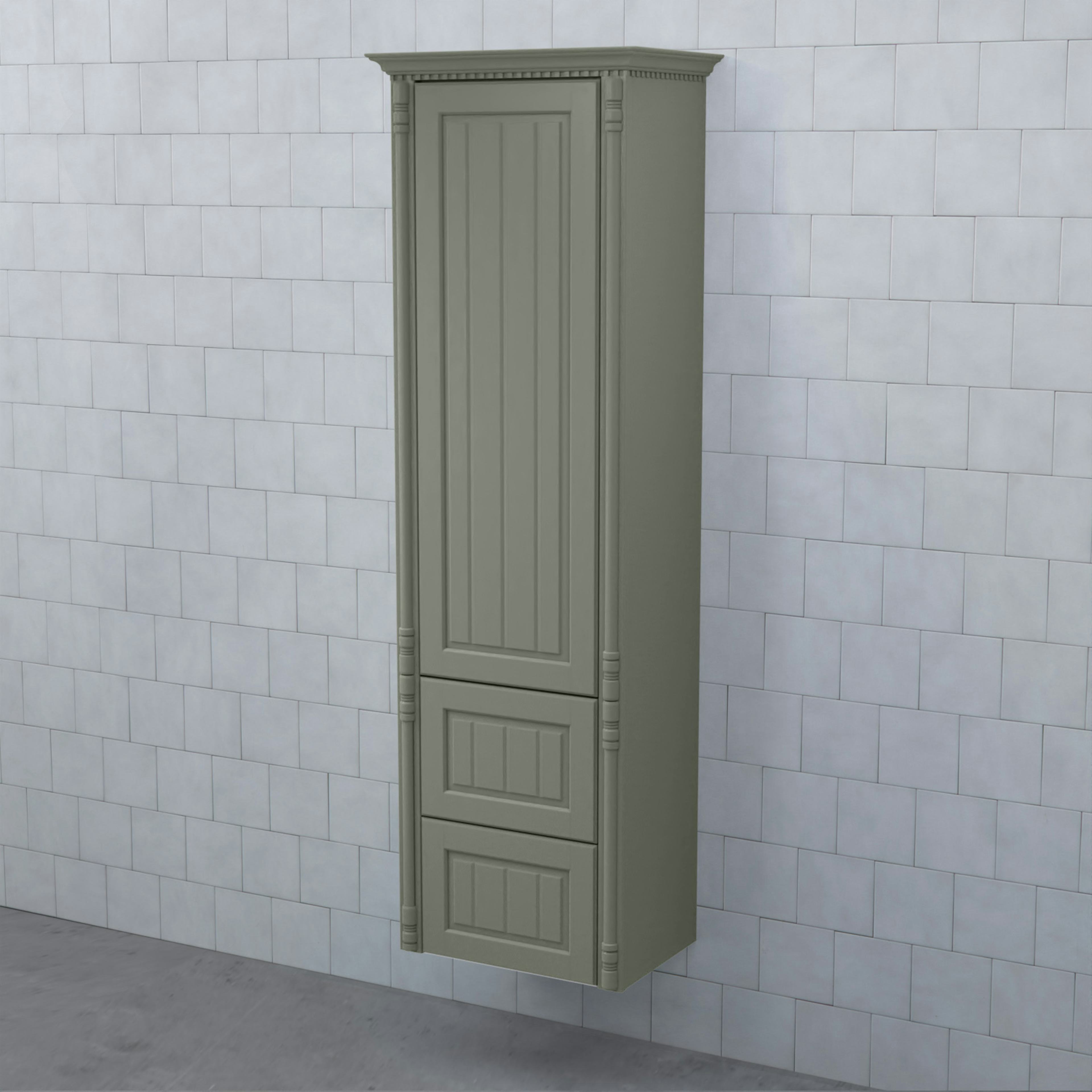 Högskåp Björbo Badrum Valhall med Lucka och 2 Lådor