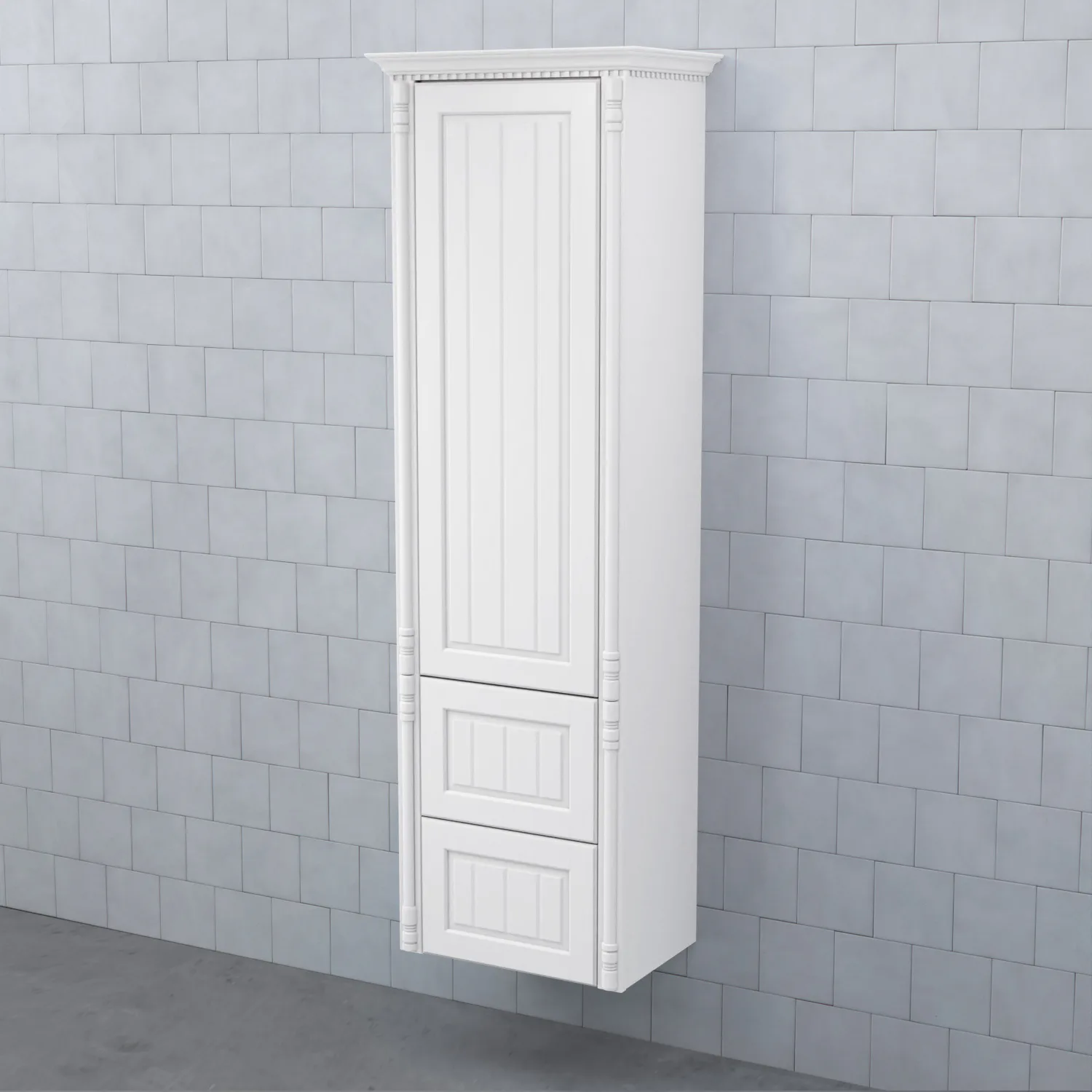 Högskåp Björbo Badrum Valhall med Lucka och 2 Lådor