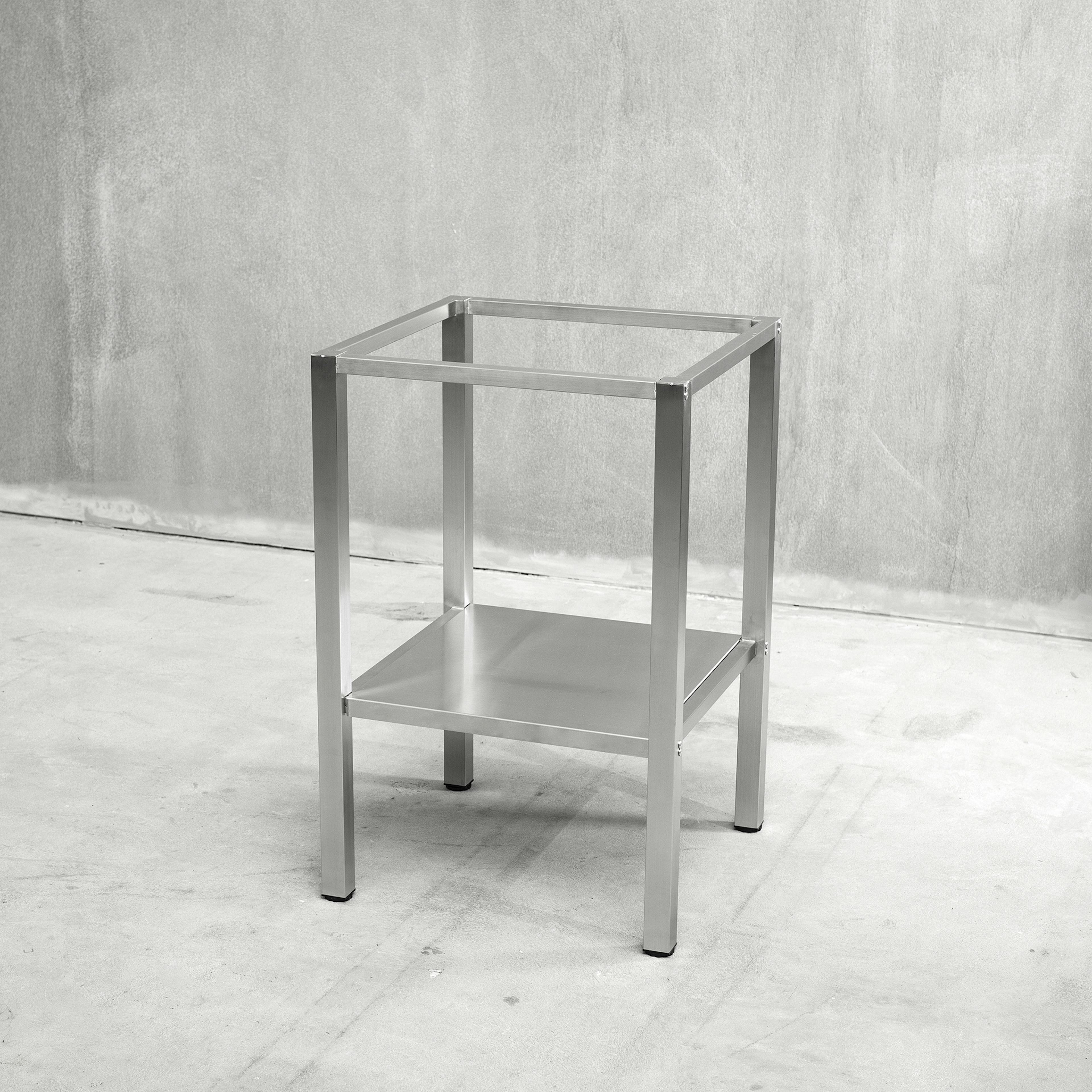 Bänkstativ Vilan Stainless Rostfri Variant Stativ med Underhylla