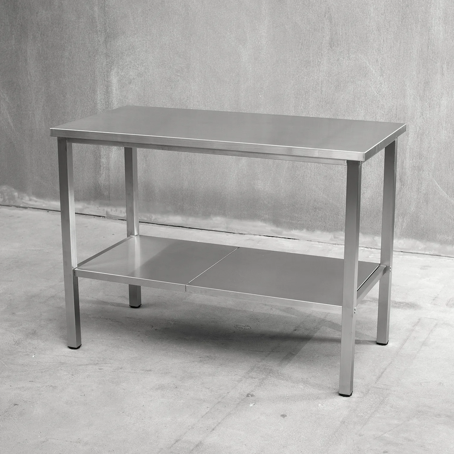 Bänkstativ Vilan Stainless Variant Stativ med Toppskiva & Underhylla