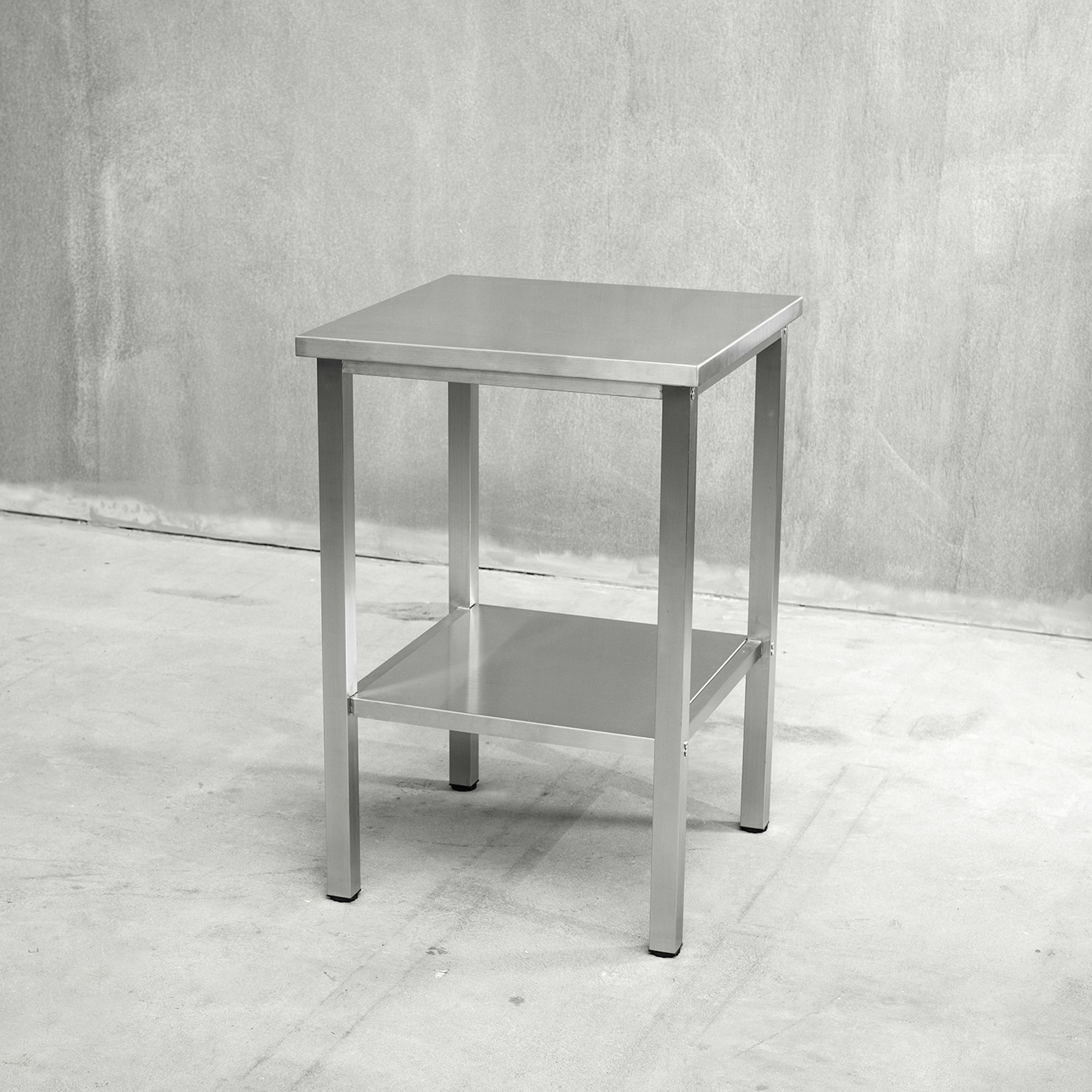 Bänkstativ Vilan Stainless Variant Stativ med Toppskiva & Underhylla