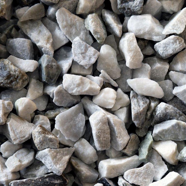 Dekorsten Magrab Krossprodukter Ljus Marmor 16-24 mm, 1000 kg Säck