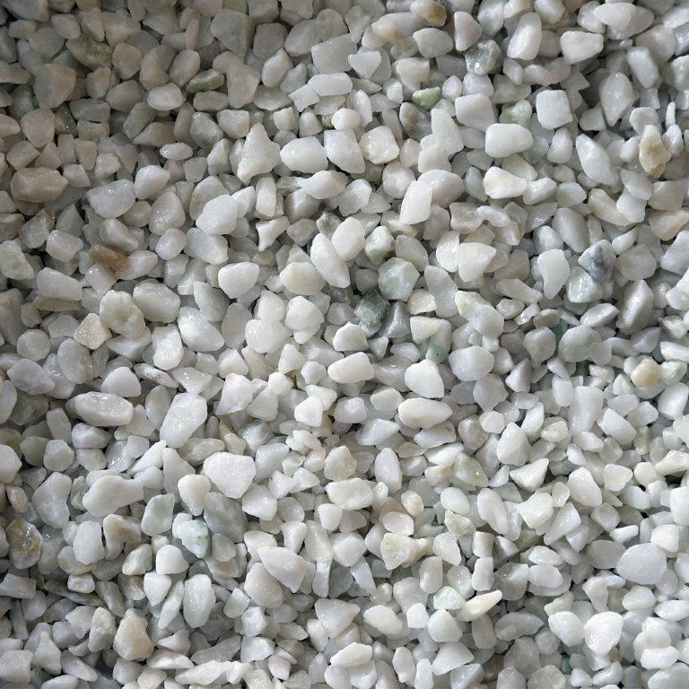 Dekorsten Magrab Krossprodukter Vit Marmor 5-8 mm, 1000 kg Säck