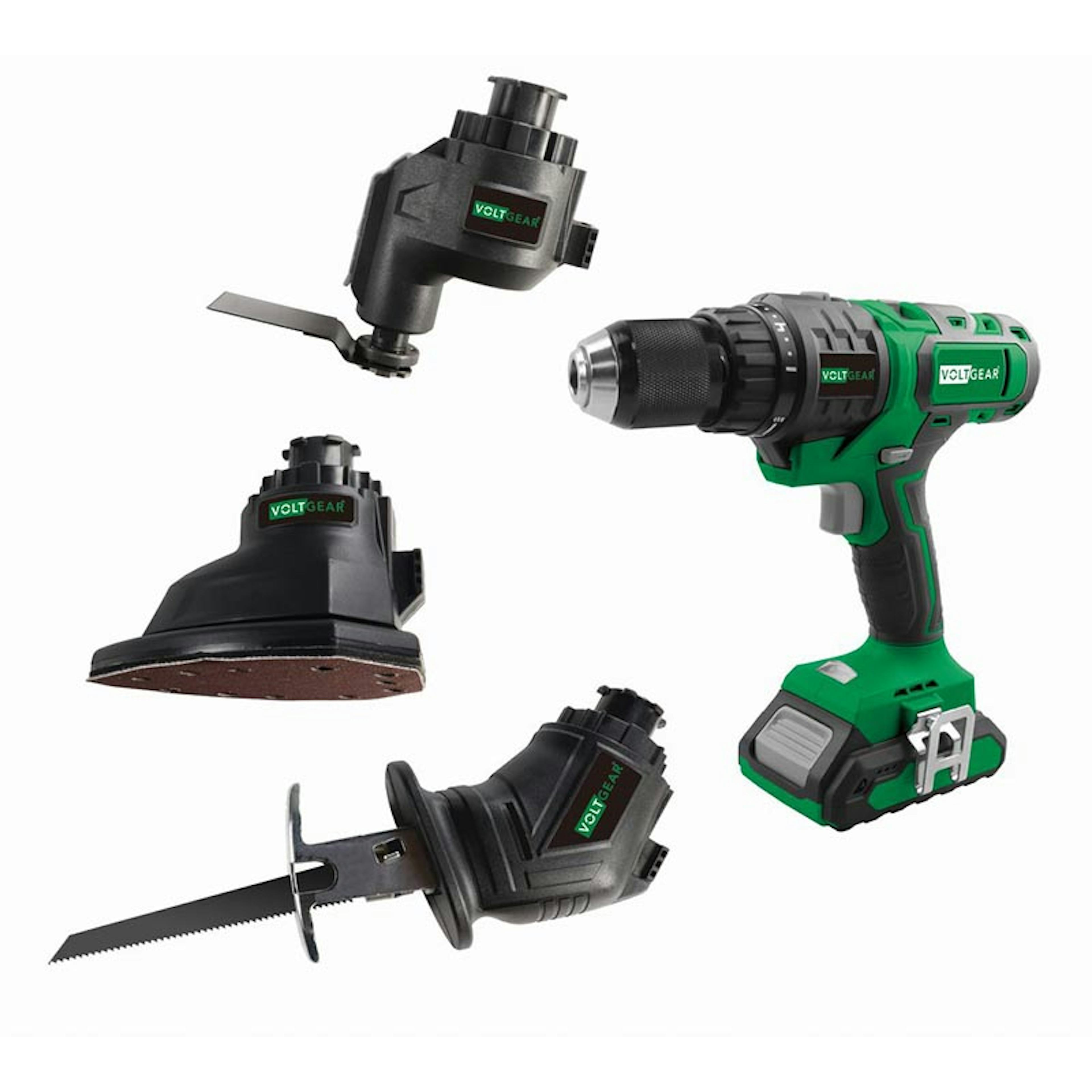 4-I-1 Verktyg Voltgear Plus 20V Med 2Ah Batteri & Laddare