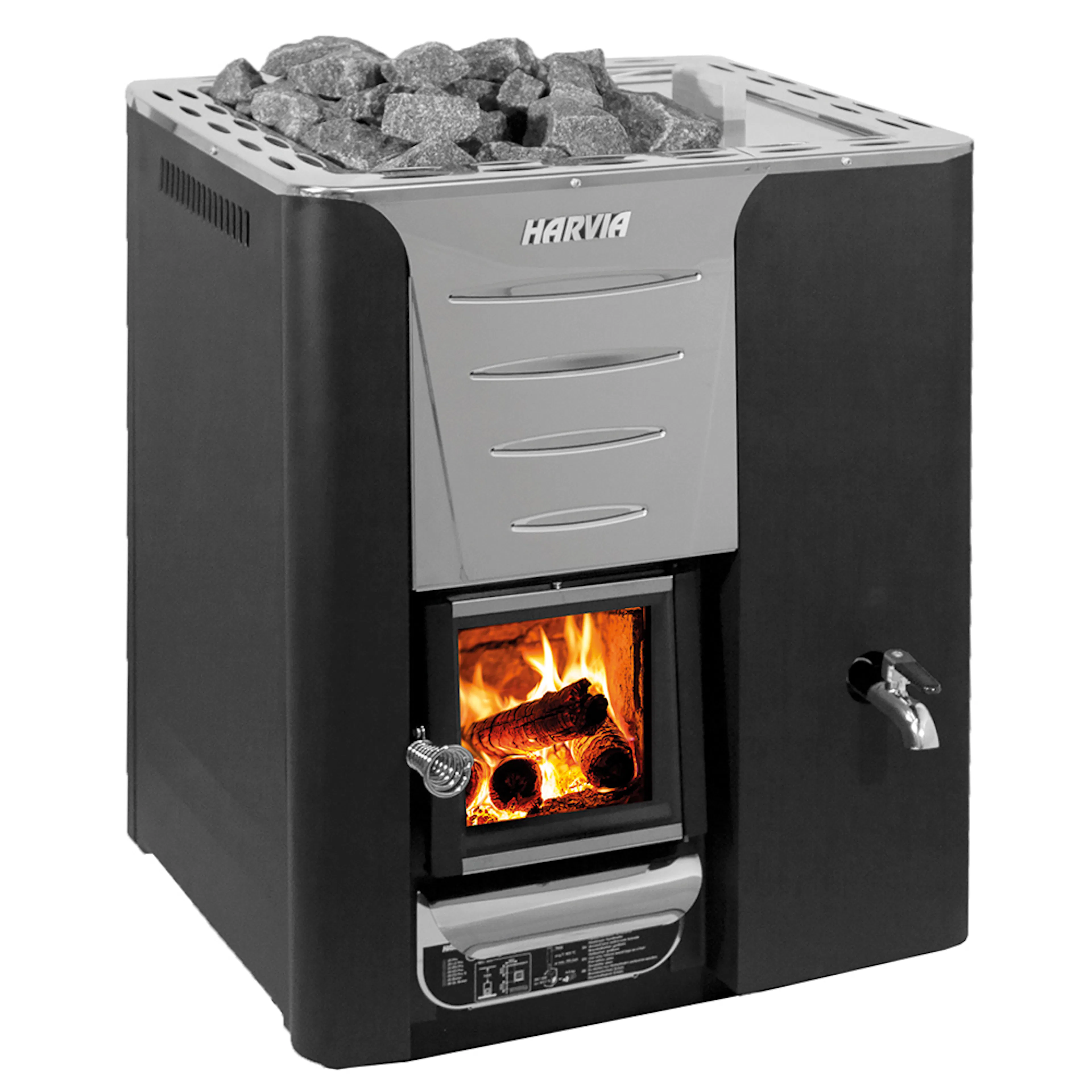 Bastuugn Harvia Vedeldad 20 Pro Med Vattenvärmare