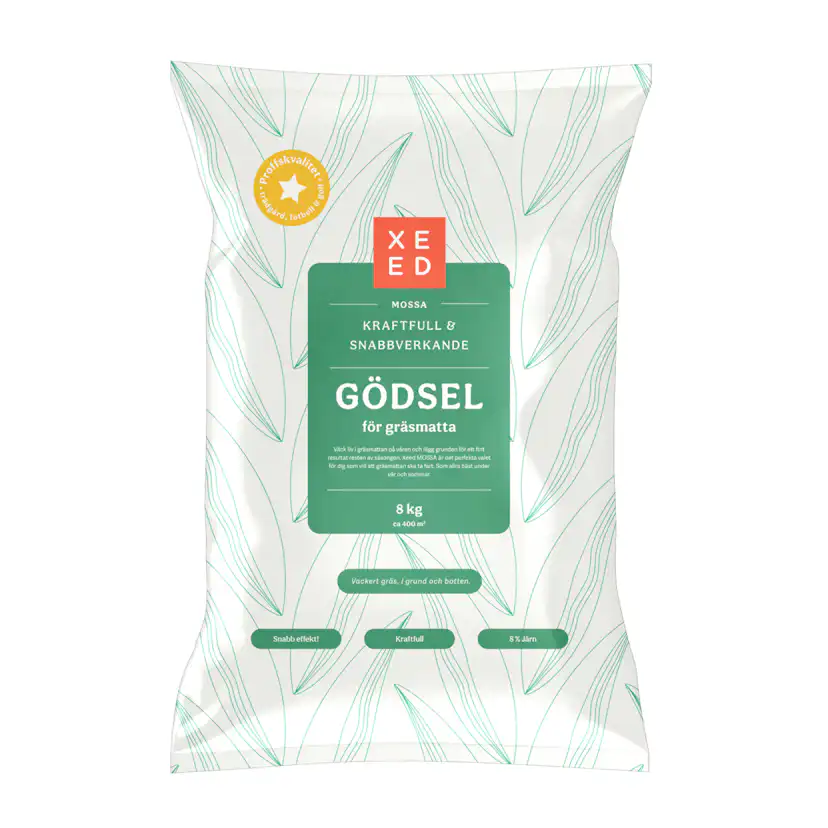 Gräsgödsel Xeed Järnberikat Gräsmattegödsel, 400 kvm
