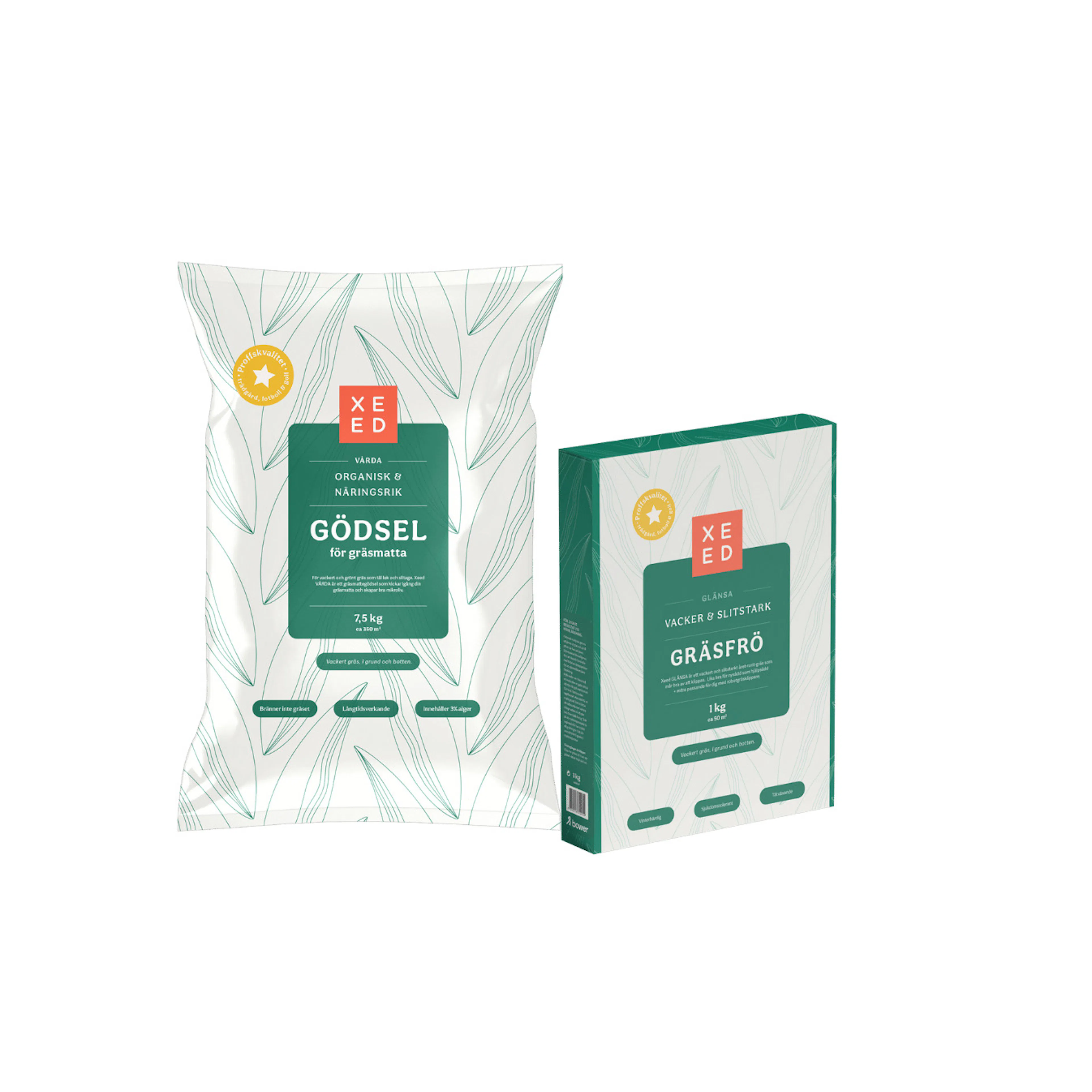 Gödsel Xeed Sommarpaket Med Gräsfrö Organiskt 350 kvm