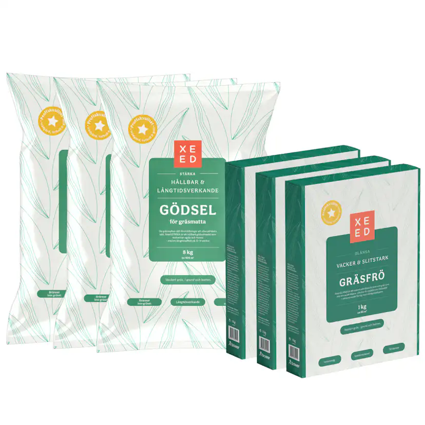 Gödsel Xeed Sommarpaket Med Gräsfrö Mineral 1050 kvm