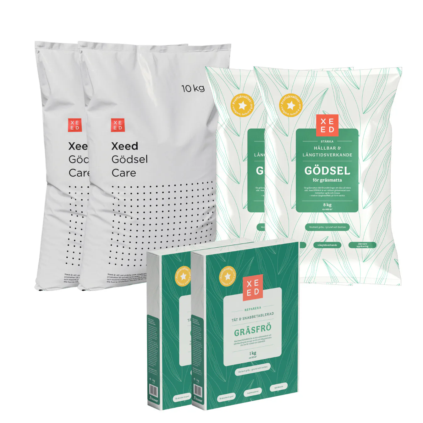 Gödsel Xeed Sommar & Höstpaket Med Gräsfrö Mix 700 kvm