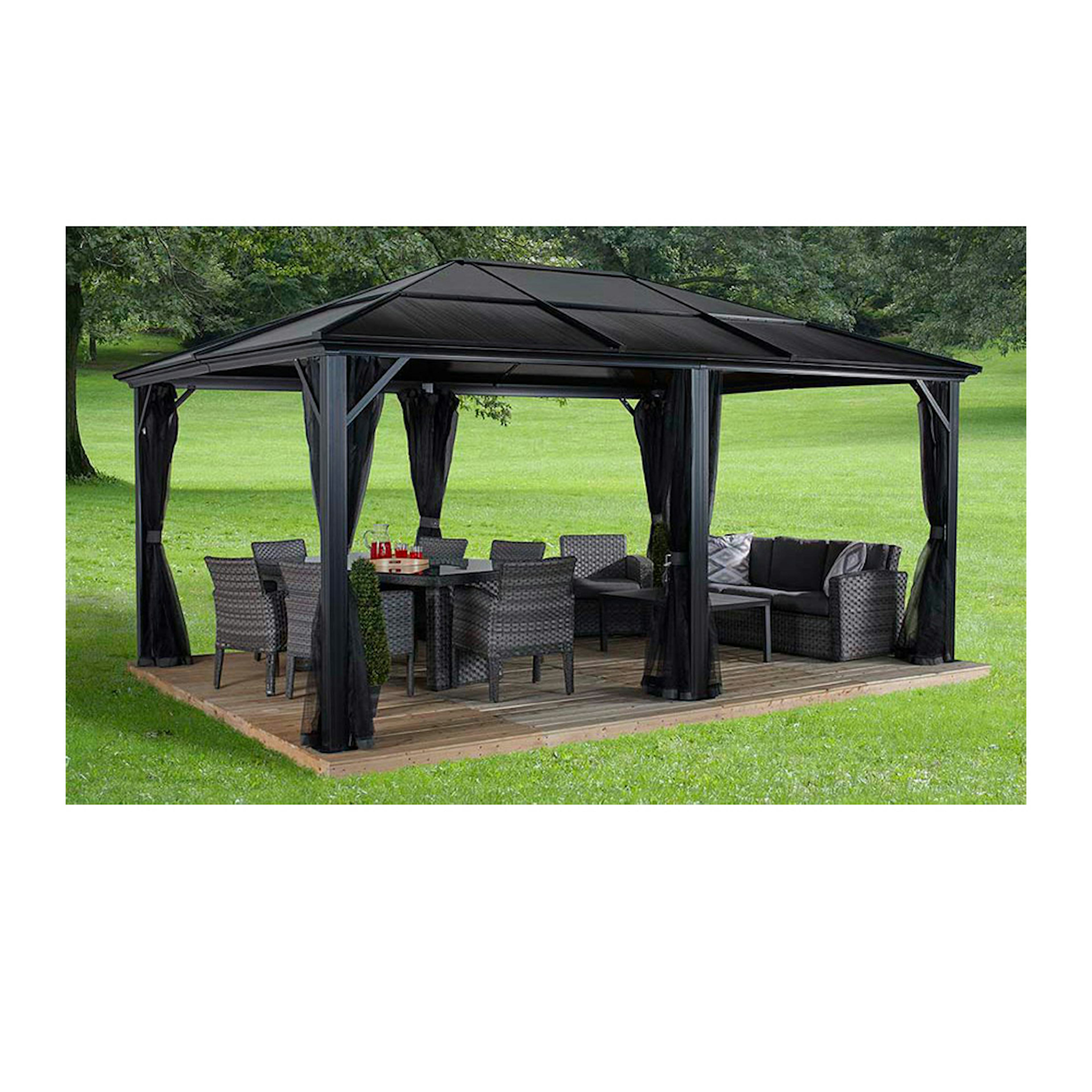 Pergola gop Meridien 18 m² för Altan Inkl Myggnät