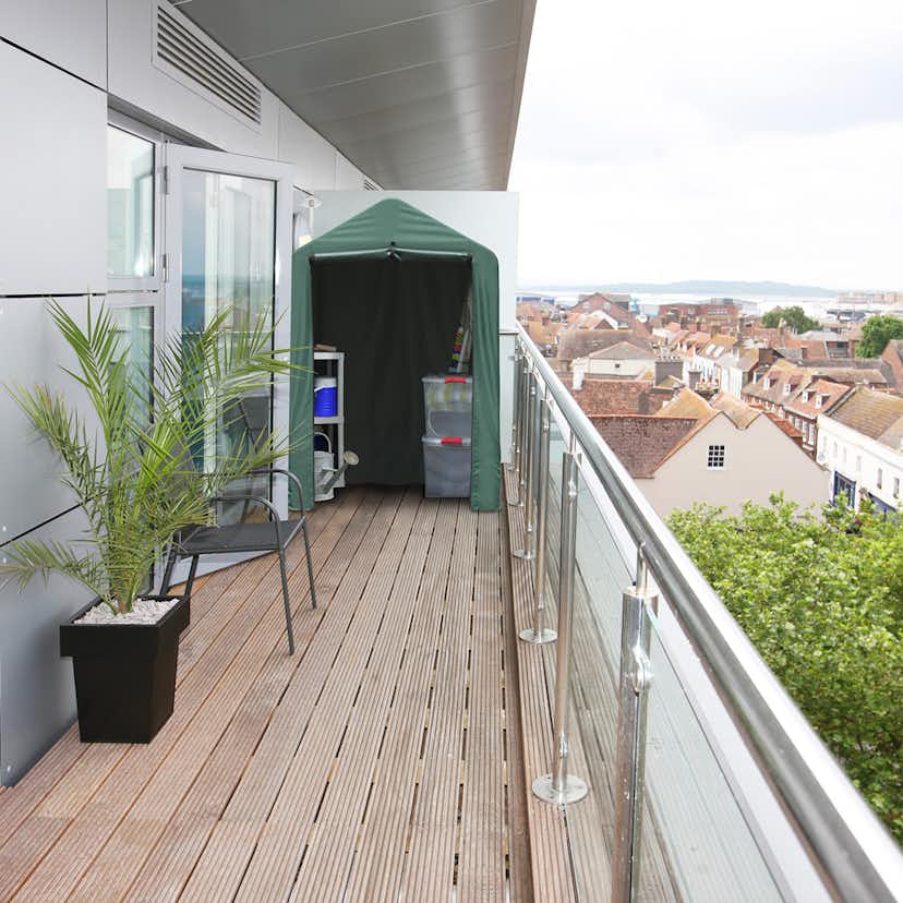 Tält Gop Förvaring Grön 1,4 kvm