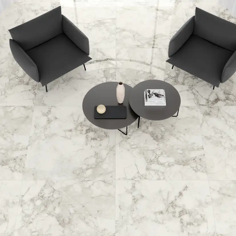 Klinker Lhådös Arabescato Marmor 60x60 cm