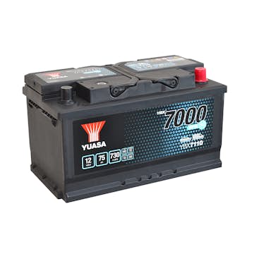 Startbatteri Yuasa 7000 EFB (Start-stopp) 75Ah 730A
